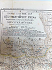 Southwest China Ssu-chuen   Yun-nan 1883 Hassenstein Antique Map 19th Century