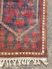 Vintage Hand Made Traditional Rug Oriental Wool Multicolor Carpet 130x71 Cm