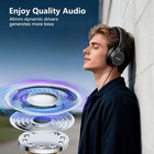 Usb Wired Over-ear Headphones  Corded Stereo Headsets With Microphone  Volume   