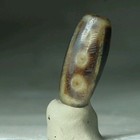 Pre-1800s Indo tibetan Old Agate Special Pattern 9 Eye Dzi Bead 10 17 37mm