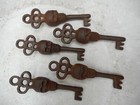 Lot Of 5 Antique Style Skull Head Iron Skeleton Keys Lot 5 Keys Total