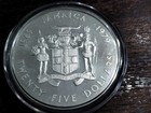 1979 25 Dollar Sterling Silver Proof Coin Jamaica Box   Coa Rare Low Mintage