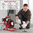 75ft X 3 8 Inch Electric Drain Cleaner Machine K300k Sewer Auger For 1 -4  Pipes
