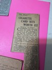 Cigarette tobacco Card Ephemera Lot 1938 39
