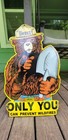 Smokey Bear Porcelain Sign 