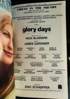 Glory Days Broadway Playbill  Opening Night Date   Closing Night May 6  2008