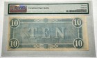 Choice 1864 Confederate States Of America T-68  10 Dollar Note Pmg 64 Epq
