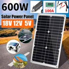 600watts Solar Panel Kit 100a 12v Battery Charger W  Controller Caravan Boat Rv 