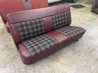 1973-1987 C10 Chevy Truck Plaid Seat Cover  Select Burgundy  Brown Or Black