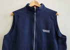 Peter Millar Crown Sport Fleece Vest Navy Blue Full Zip American Express Medium