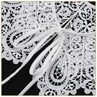 Beautiful Lace Collar  Scalloped Edge  Ties In Front With Pearl Drops