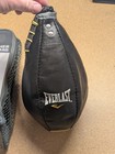 Everlast Leather Speed Bag M Med Medium Black 4241 Boxing Training