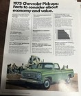 1975 Chevrolet Pickup Truck Silverado C10 C20 K10 K20 Sales Brochure 14 Pg Nos