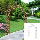 Outdoor Garden Arch Gothic Metal Arbor Yard Trellis For Climbing Plant Growing