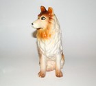 Ceramic Collie Dog Figurine Mid Century 7  Vintage
