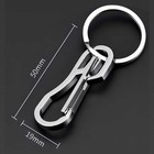 3pc Stainless Steel Carabiner Key Chain Clip Hook Buckle Keychain Outdoor Hiking