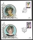 Gb 1998 Princess Diana Tribute Benham First Day Covers X 5 Different Cancels