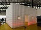 Us Stock 20ft Inflatable Night Club With Led Lights Oxford Cube Tent For Party