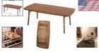 Contemporary Folding Legs Coffee Table - Durable Walnut With Stain Resistance