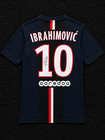 Signed Zlatan Ibrahimovic Psg Soccer Jersey  10 Champions League  read 