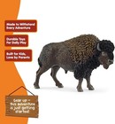 Wild Life - Large  5  North American Bison Figurine  Realistic  Hand-painted Har