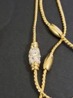 Vintage Premier Designs 18  Gold Tone  sparklers  Necklace W  Rhinestone Accents