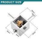 1 20 Reduction Gearbox 1 Module 20 Teeth With 6mm Shaft  100x100x50mm lxwxh 