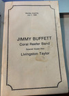 Jimmy Buffett Rare Garden State Arts Center Program July 7  1980 Volcano Tour