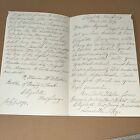 Antique 1890 Recommendation Letter By Leading Religious Figures Elizabeth Nj