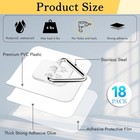 18 Pack Invisible Plate Hangers For The Wall  Vertical Adhesive Wall Plate Hange
