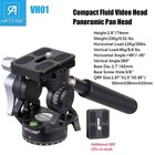 Tripod Fluid Head Pan Tilt Head Panoramic Tripod Head Compact Camera Video Head
