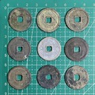 Lot Of 9 Yong Le Tong Bao                  Ming Dynasty Ancient Chinese Bronze Cash Coins