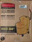 Rubbermaid Wave Break Commercial Products Mop And Mop Bucket With Wringer