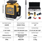 Rotary Laser Level Kit    1 16   100  Accuracy  2296ft Work Range  Ip66 Self-leve