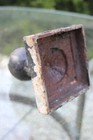 Vintage Cast Iron Ball Fence Finial Square Topper Post Caps For Full 4 X 4 