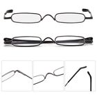 Classic Rimless Compact Reading Glasses Readers Travel Slim Design With Case