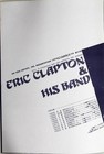 Eric Clapton     Rare Original 1979 Japanese Concert Tour Program  backless 