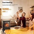 Electric Fireplace Stove 1500w Infrared Fireplace Heater With 3d Realistic Flame