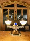 Antique Genuine Art Deco Bakelite   Aluminium Table Lamp  1920   s Italian