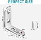 Stainless Steel L-shaped Bracket Corner Brace 1 5in 90 Degree Angle Corner Lot