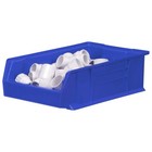 Akro-mils 4 Pack Akrobins Plastic Storage Bins  Space-saving Organizers  Blue