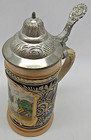 Vintage Original Gerzit Gerz W  German Lidded Beer Stein  10 Mannheim 7 