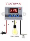 W3002 Digital Temperature Controller Thermostat Led Sensor Probe Ac 110v 220v