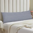 Striped Body Pillow Cover White And Navy Blue Stripe Long Pillowcase Colors- 4