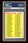 1985 Garbage Pail Kids  8a Adam Bomb Glossy Back Checklist Series 1 Os1 Psa 8