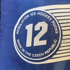 A r 12 Pack Regulation Black Ice Hockey Pucks W  Bag Made In The Czech Republic 