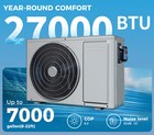 27000btu Swimming Pool Heat Pump Pool   Spa Heater Above With Wifi Capable Timer