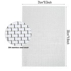 Wire Mesh Sheet Stainless Steel Woven Wire 5 Mesh No Rust Meshes Screen For Diy