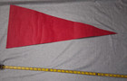 1967 New England Patriots Vintage Pennant Full Size 30  X 12  2 Bar Facemask