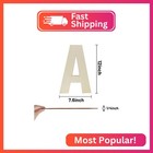 Wooden Letters 12 Inch  Big Wooden Letter A Shapes Cutouts Blank Unfinished Larg